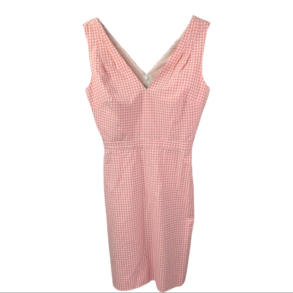 J. Crew Sleeveless Seersucker Sheath Dress